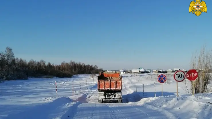 В Красноярском крае откроют 131 ледовую переправу