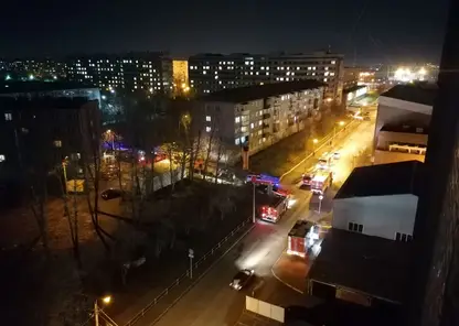 В Красноярске на ул. Воронова загорелась квартира