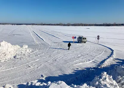 В Казачинском районе открыли ледовую переправу