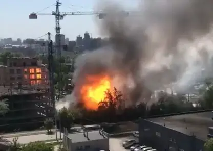 Взрыв газа произошел во время пожара в ЖК "Авиатор" в Новосибирске