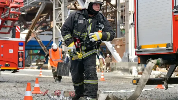 В Норильске на объектах «Серной программы» провели противопожарные учения