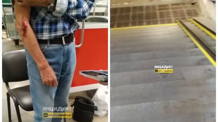 Новосибирец упал с лестницы в метро и повредил руку
