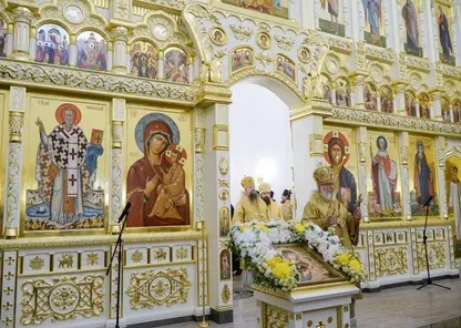 Патриарх Кирилл освятил новый храм в Норильске и посетил рудник «Скалистый»