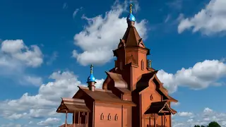 В Красноярске заливают фундамент для храма на Стрелке