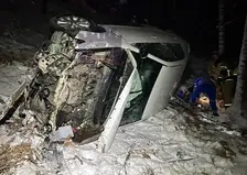Несколько человек пострадали после вылета Toyota Camry с дороги Красноярск - Дивногорск