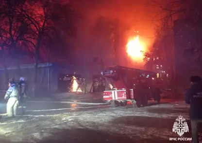 В Новосибирске в здании бывшего отдела полиции произошло возгорание