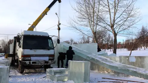 В Центральном районе Красноярска 25 декабря откроют ледовый городок