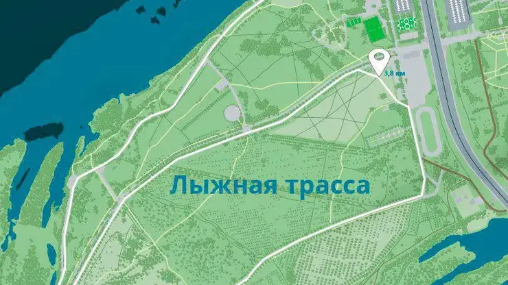 В Красноярске в ближайшее время откроется лыжная трасса на Острове Татышев