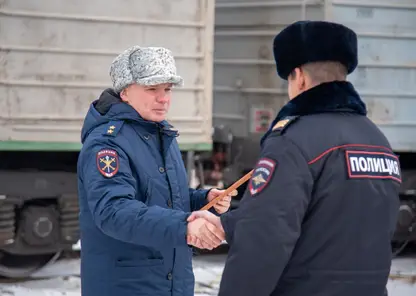 Работавший в Херсонской области сводный отряд полиции вернулся в Красноярск