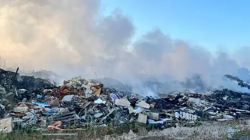 Прокуратура разбирается в причине возгорания свалки мусора в Берёзовском районе