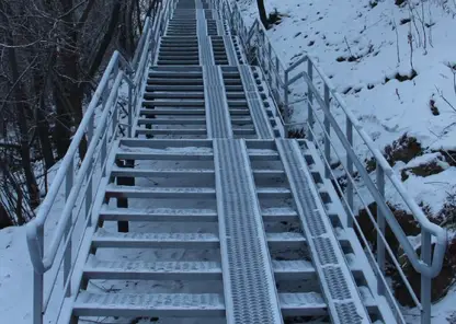 В Красноярске на ул. Копылова появилась новая лестница