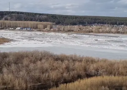 На реке Томь в Кемерово начался ледоход