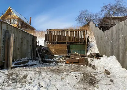 22 незаконных объекта снесли в Октябрьском районе Красноярска в 2023 году