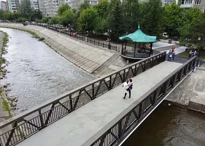 В Красноярске мост через реку Кача стал «Семейным»