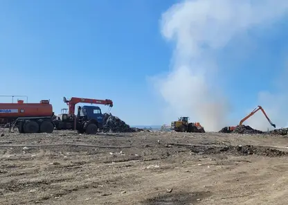 В Норильске горит полигон промышленных отходов