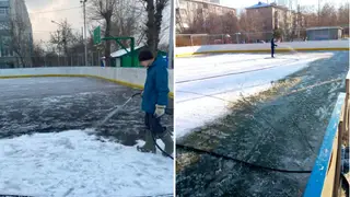 94 дворовых спортивных площадки зальют в Красноярске к предстоящему зимнему сезону