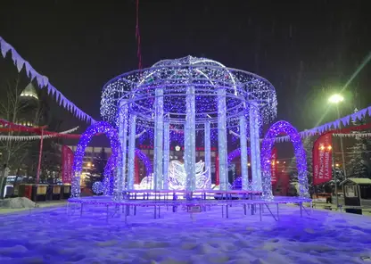 Новогодняя иллюминация заработала на улицах Красноярска 20 декабря