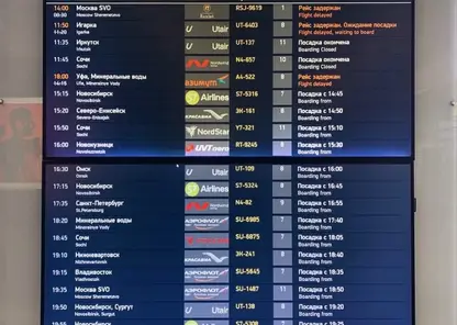 В красноярском аэропорту запустили новую систему визуального и звукового информирования пассажиров