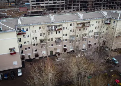 В Красноярске на пр. имени газеты «Красноярский рабочий» отремонтировали фасады сталинок