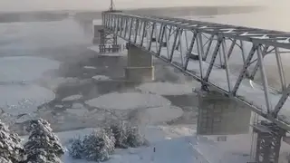 В министерстве транспорта Красноярского края показали строительство Высокогорского моста