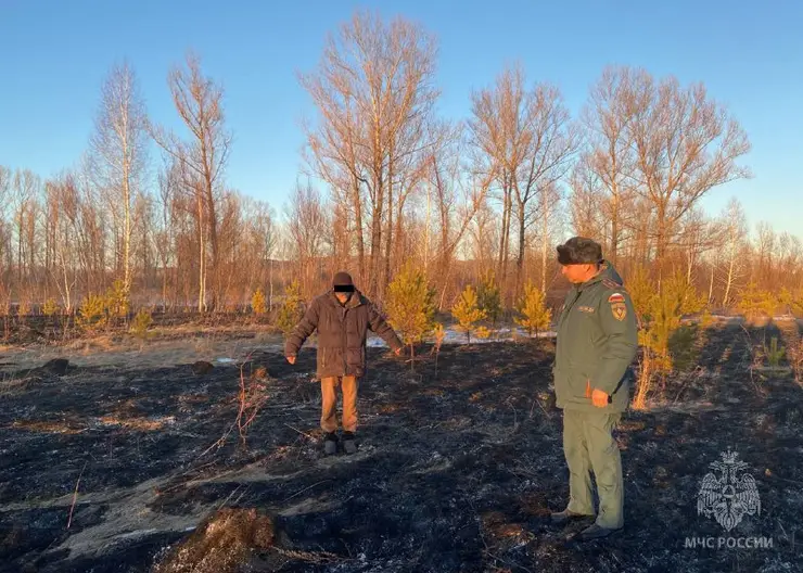 Житель Красноярского края заплатит до 15 тыс. рублей за поджог травы