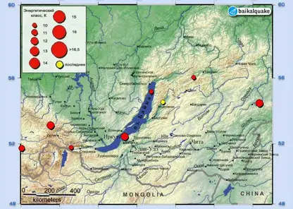 В Бурятии в ночь на 22 мая произошли два землетрясения