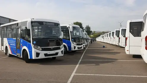 В муниципалитеты Красноярского края отправятся новые пассажирские автобусы