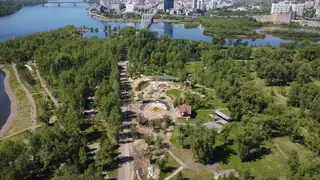 Уникальная детская площадка на острове Татышев начнет работать в июле 
