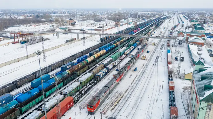 Погрузка на железной дороге в Красноярском крае выросла на 1,5% в 2023 году