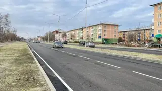В Усолье-Сибирском закончили капремонт Комсомольского проспекта