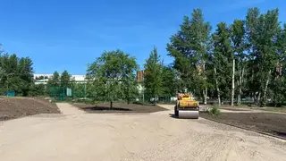 В Красноярске в Солнечном началось благоустройство нового сквера
