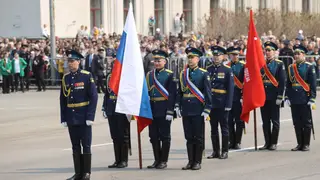 На торжественный парад Победы в Красноярске пришли 10 тысяч человек