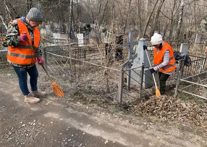 Красноярские кладбища подготавливают к Родительскому дню