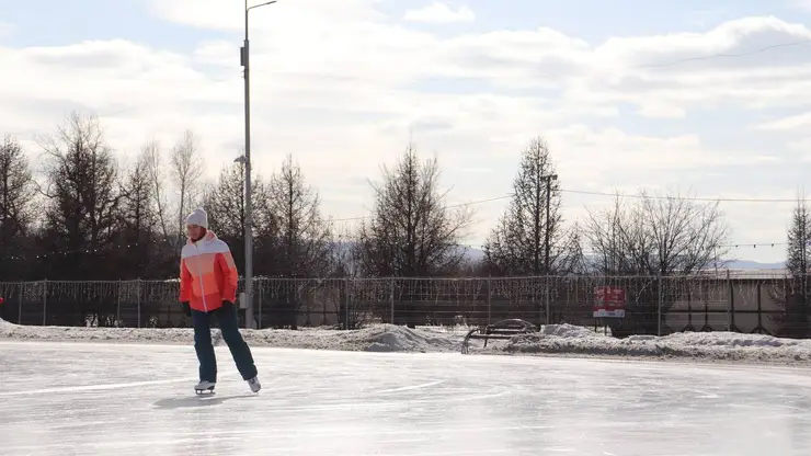 Каток в Татышев-парке будет закрыт в Красноярске до 24 января