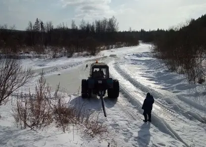 В Красноярском крае начали пилить лёд