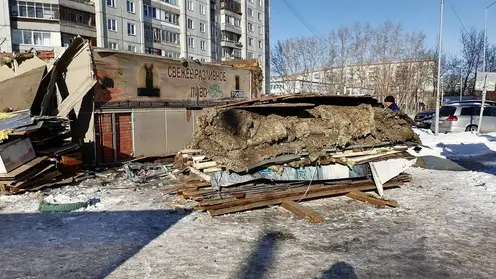 В Красноярске в Советском районе демонтировали 6 павильонов за незаконную продажу алкоголя