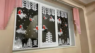 Красноярские школы украшают к Новому году