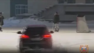 В Норильске наказали водителя за «дрифт» в пешеходной зоне на улице Пушкина