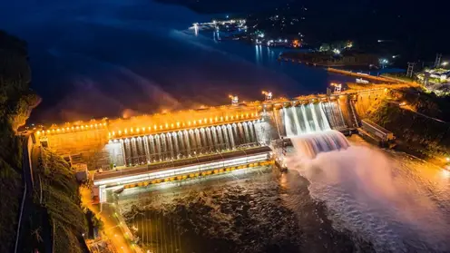 Архитектурная подсветка на Красноярской ГЭС будет работать по выходным до 29 августа