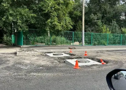Жителям Красноярска рассказали о технологии замены плит перекрытий колодцев