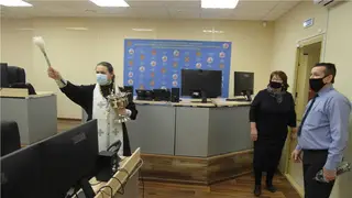 В Красноярске освятили здание агентства по ГО, ЧС и ПБ