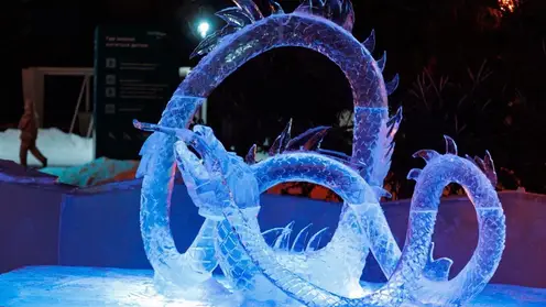 В Красноярске подвели итоги конкурса ледовых скульптур