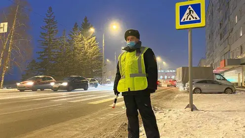 ГИБДД Красноярска проводит рейд «Пешеходный переход»