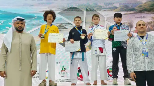 Юный каратист из Красноярского края завоевал золото в Арабских Эмиратах