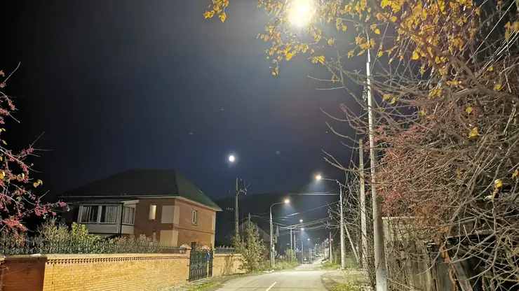 В красноярском посёлке Торгашино появилось новое освещение